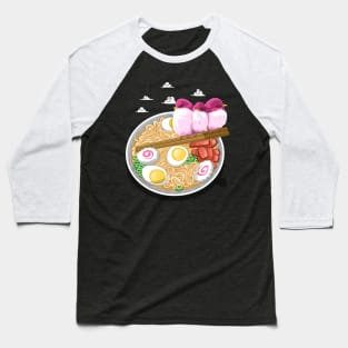 Three Birds Ramen Baseball T-Shirt